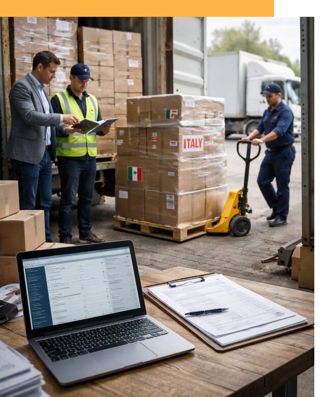 Доставка грузов из Италии: морские и авиаперевозки от 18477