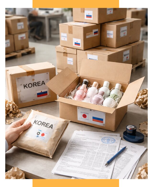 Доставка косметики из Кореи от 8725 р. под ключ | СетСервис-Кшв