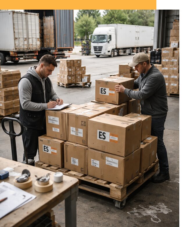 Доставка грузов в Испанию автотранспортом от 35928 руб