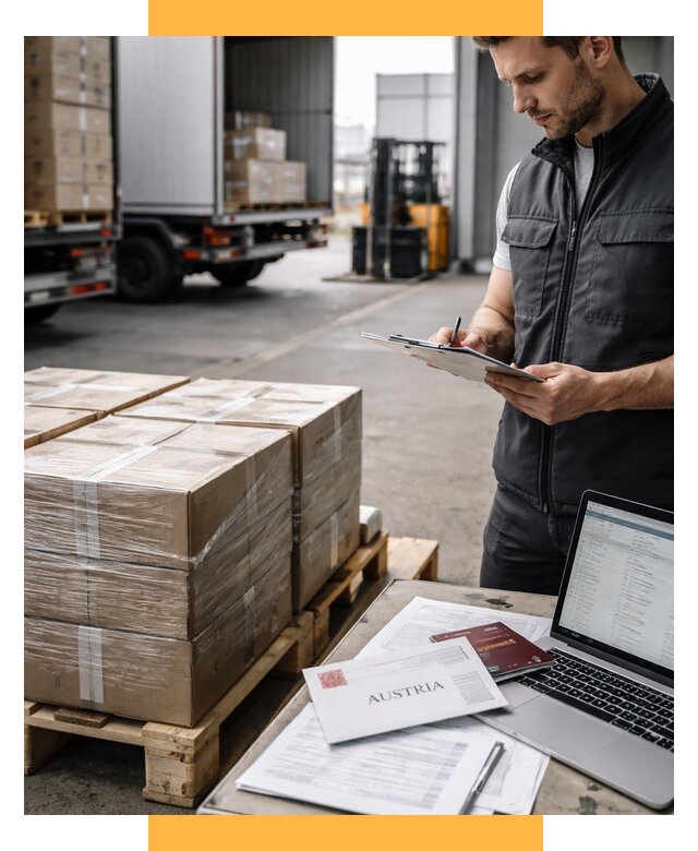 Доставка в Австрию от 66723 р. Логистика и экспорт СетСервис-Кшв